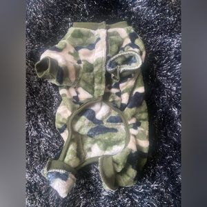 Camouflage small dog onesie super cute